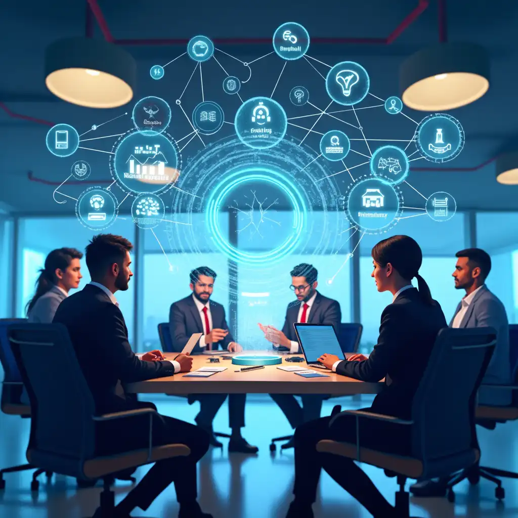 Advanced AI circuit board technology representing custom AI solutions